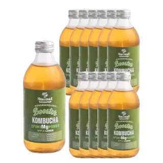 Kombucha Sport Mg Power, sapore mela & limone (11+1 gratis)